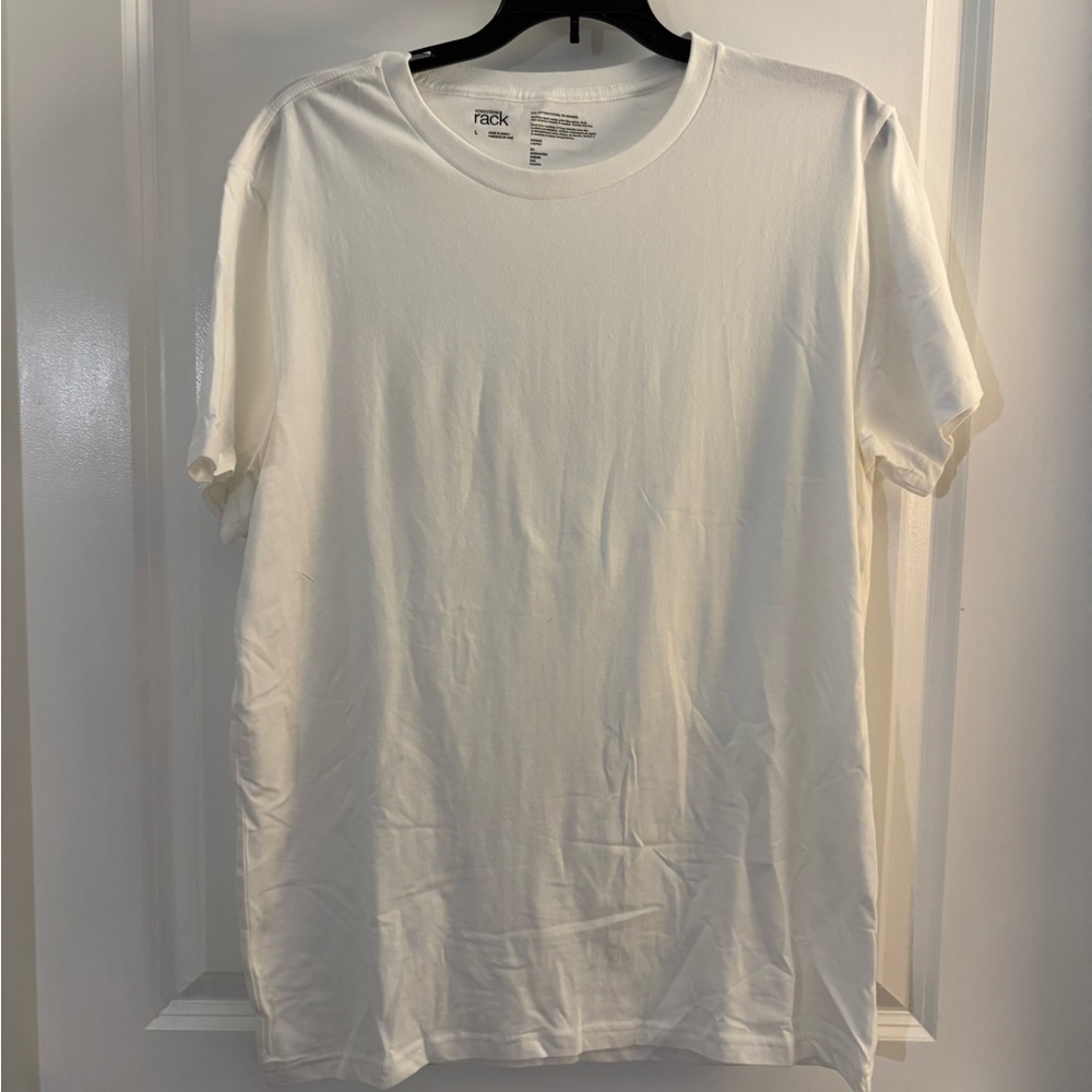 Men's Nordstrom Rack White Crew Neck T-Shirt Sz L